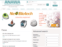 Tablet Screenshot of anawa.ch